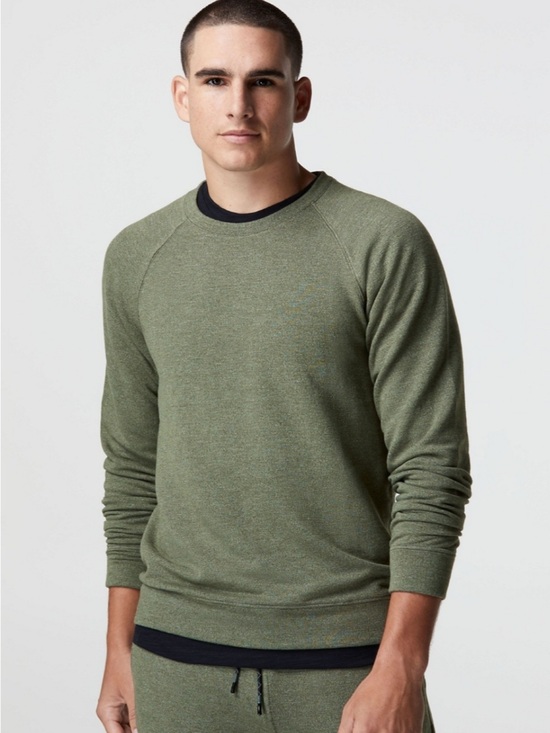 Fabletics Other - Fabletics Men's the OG Crewneck Sweater - Olive Green